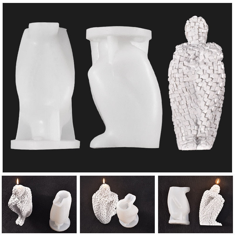 Designer Candle Mould | The Luxe Abstract Candle Mold | Elda Aesthetic