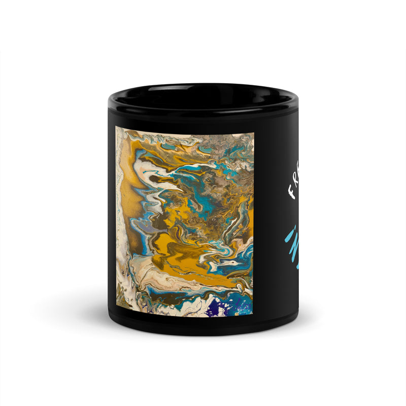 Ceramic Black Coffee Mug | Black Glossy Mug Insight | Elda Aesthetic
