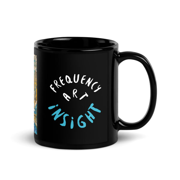 Ceramic Black Coffee Mug | Black Glossy Mug Insight | Elda Aesthetic